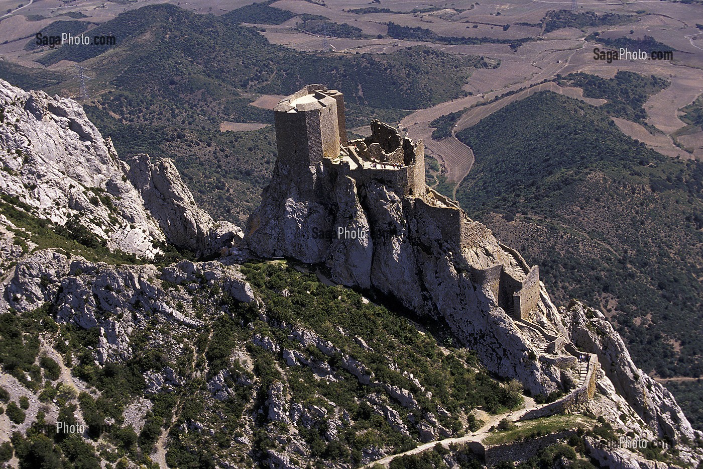 CHATEAU CATHARE DE QUERIBUS, REGION DES VINS DE CORBIERES, AUDE (11), FRANCE 