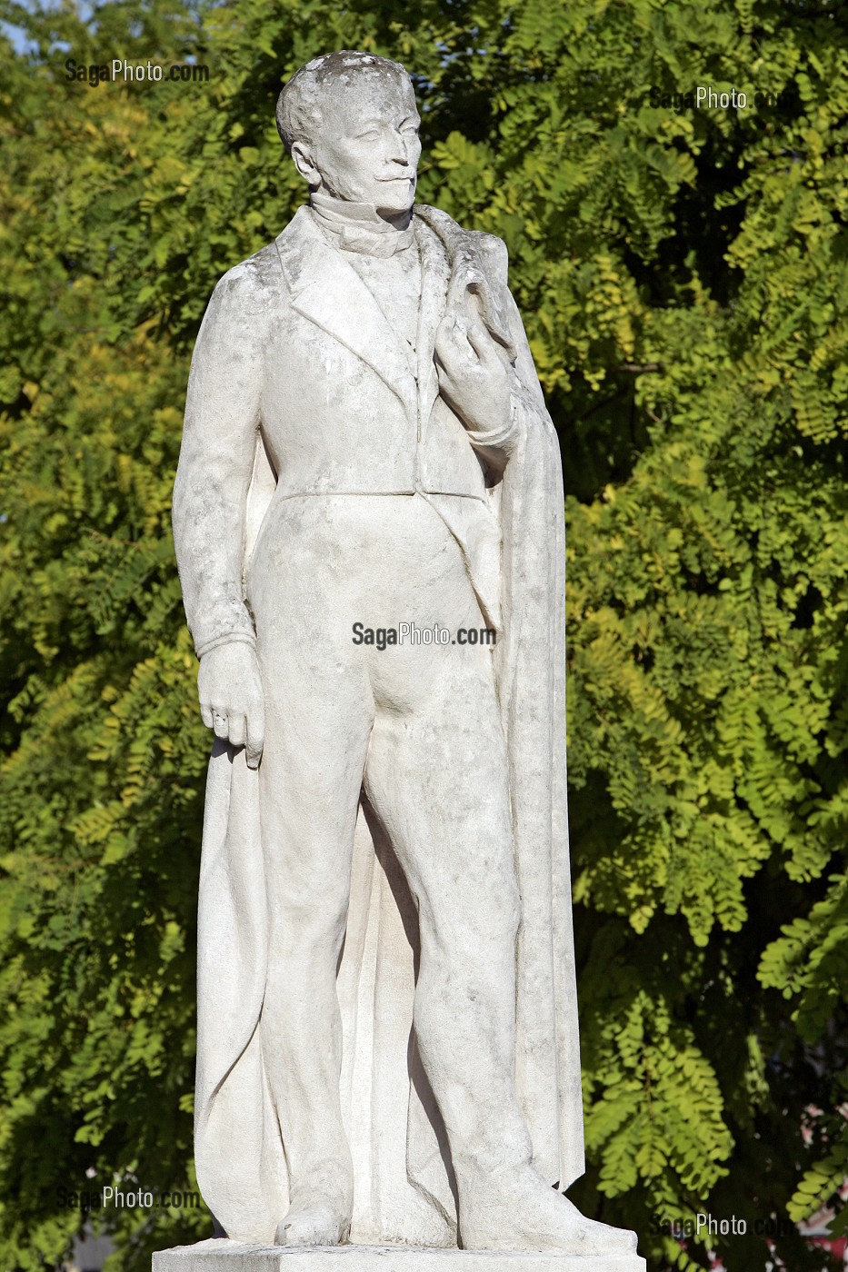 STATUE DU DUC DE MORNY, PLACE MORNY, DEAUVILLE, CALVADOS (14), NORMANDIE, FRANCE 
