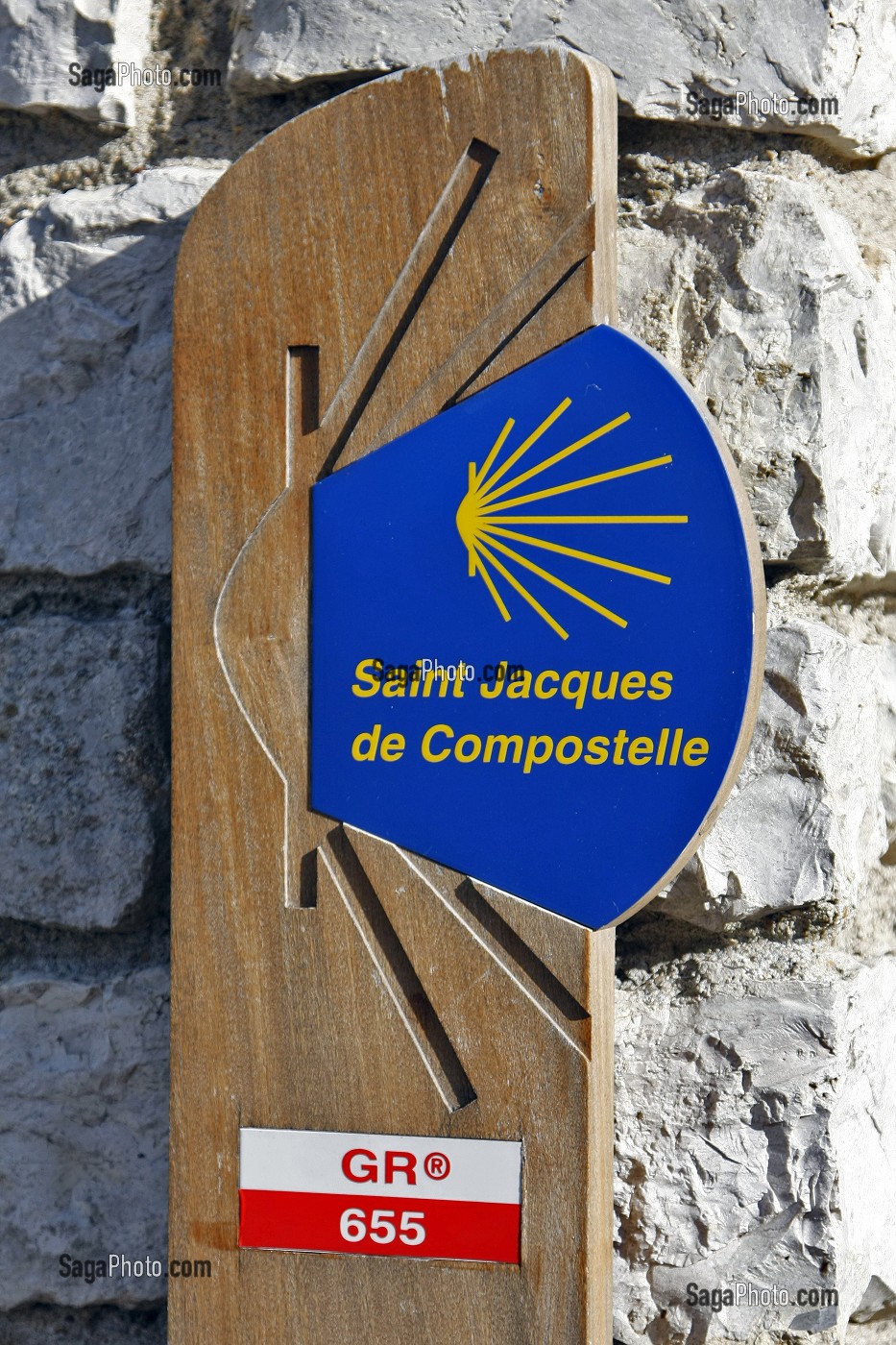 CHEMIN DE SAINT-JACQUES DE COMPOSTELLE SUR LE GR 655, BONNEVAL, EURE-ET-LOIR (28), FRANCE 
