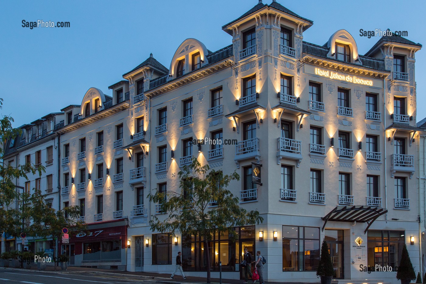 FACADE DE L'HOTEL DE HOSTELLERIE JEHAN DE BEAUCE, CHARTRES, EURE-ET-LOIR (28), FRANCE 
