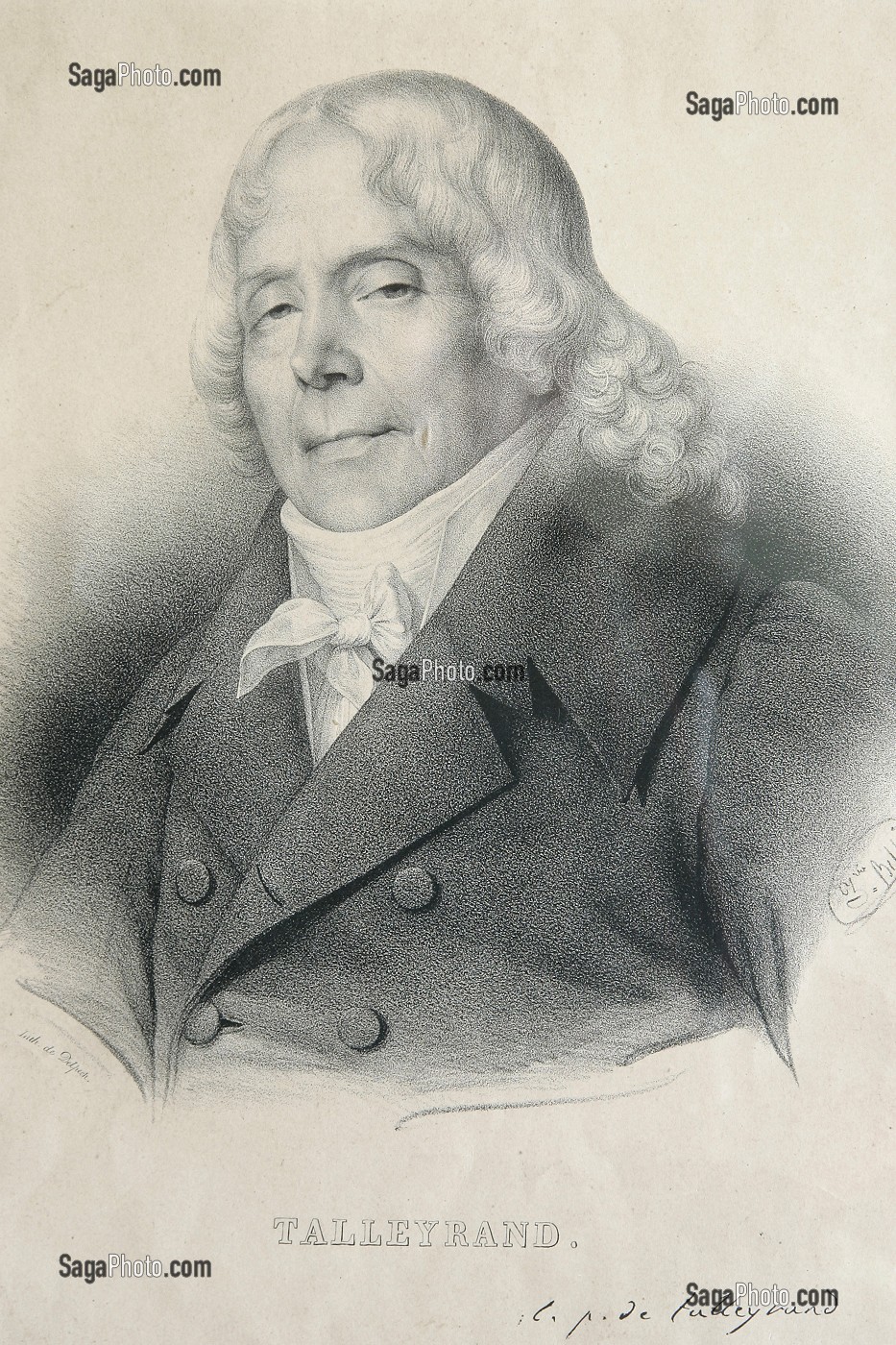 PORTRAIT DE CHARLES-MAURICE DE TALLEYRAND-PERIGORD (1754-1838), CHATEAU DE VALENCAY, INDRE (36), FRANCE 