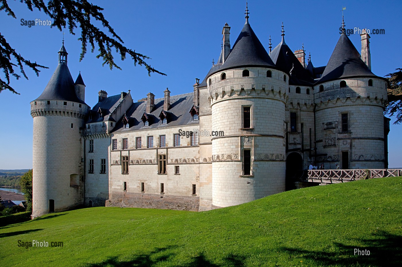 FACADE DU CHATEAU DE CHAUMONT-SUR-LOIRE, LOIR-ET-CHER (41), FRANCE 