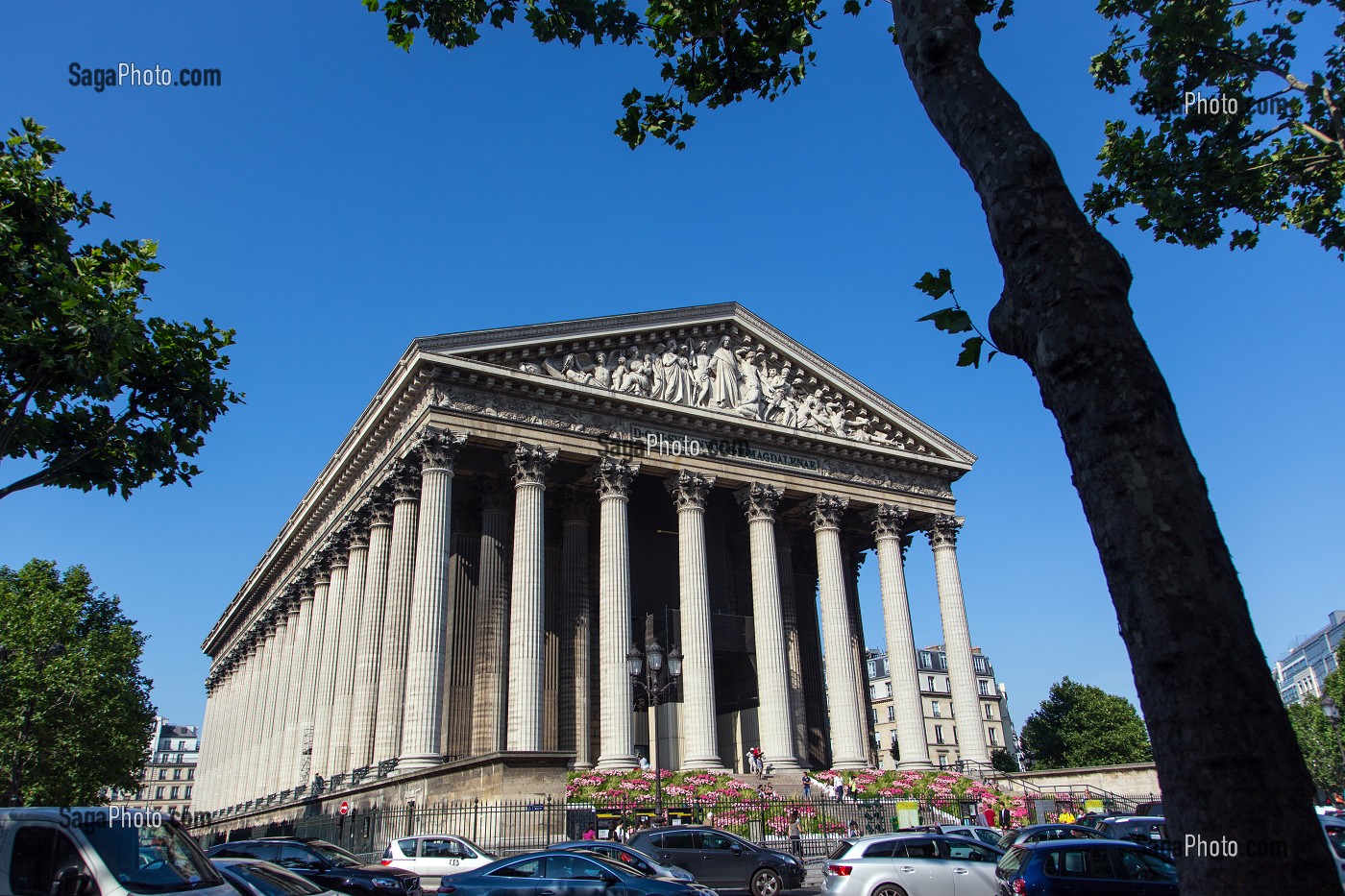 EGLISE DE LA MADELEINE DE STYLE ARCHITECTURAL NEOCLASSIQUE, PLACE DE LA MADELEINE, PARIS (75), FRANCE 