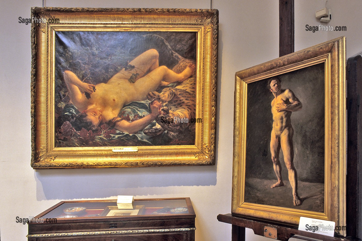 ATELIER DANS ANCIENNE MAISON D'EUGENE DELACROIX TRANSFORMEE EN MUSEE, PLACE DE FURSTENBERG, PARIS  6 EME ARRONDISSEMENT, PARIS (75), FRANCE 
