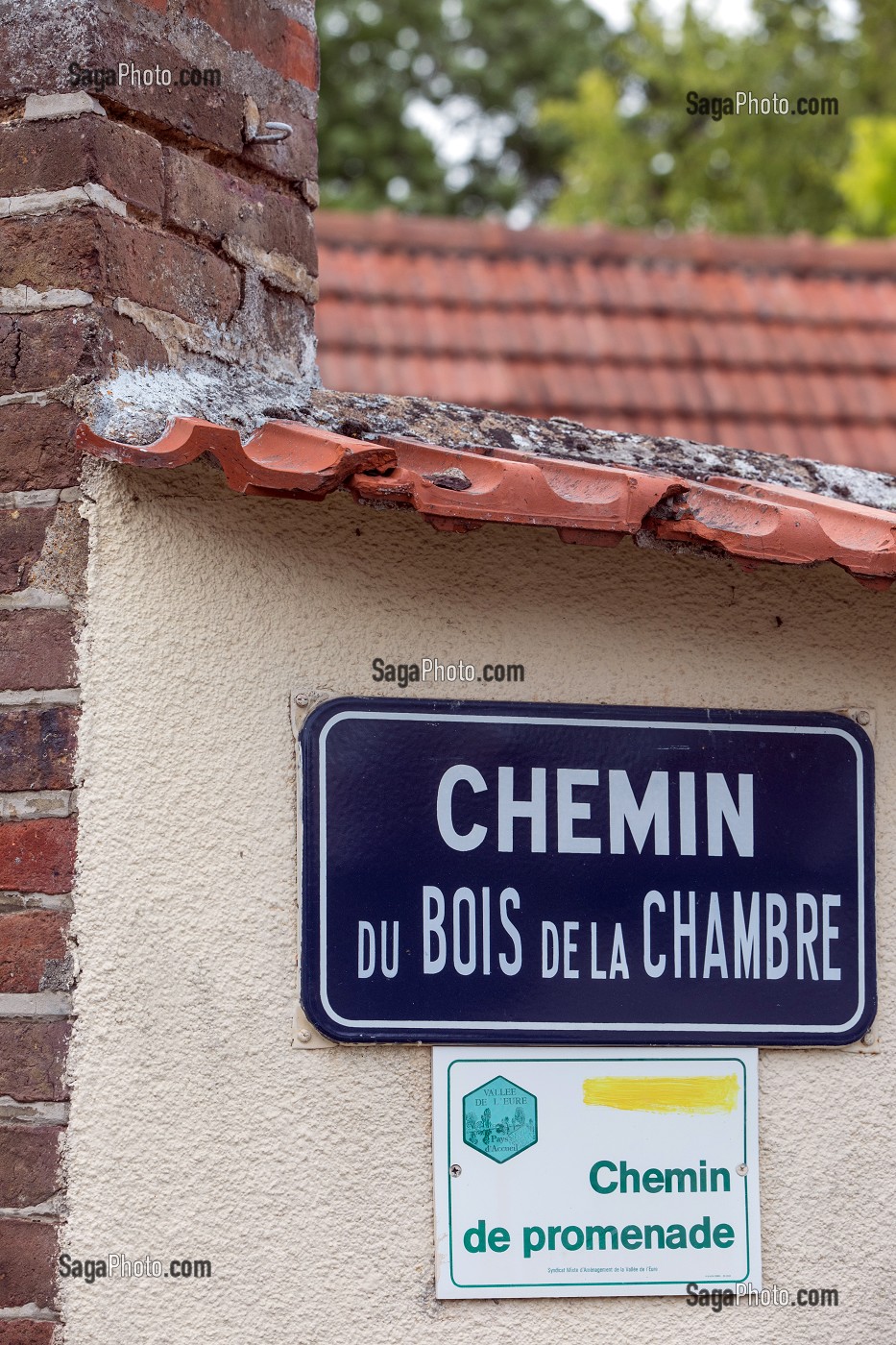 CHEMIN DE PROMENADE, CHEMIN DU BOIS DE LA CHAMBRE, RANDONNEE PEDESTRE SUR LES HAUTS DE CHARTRES (28), FRANCE 