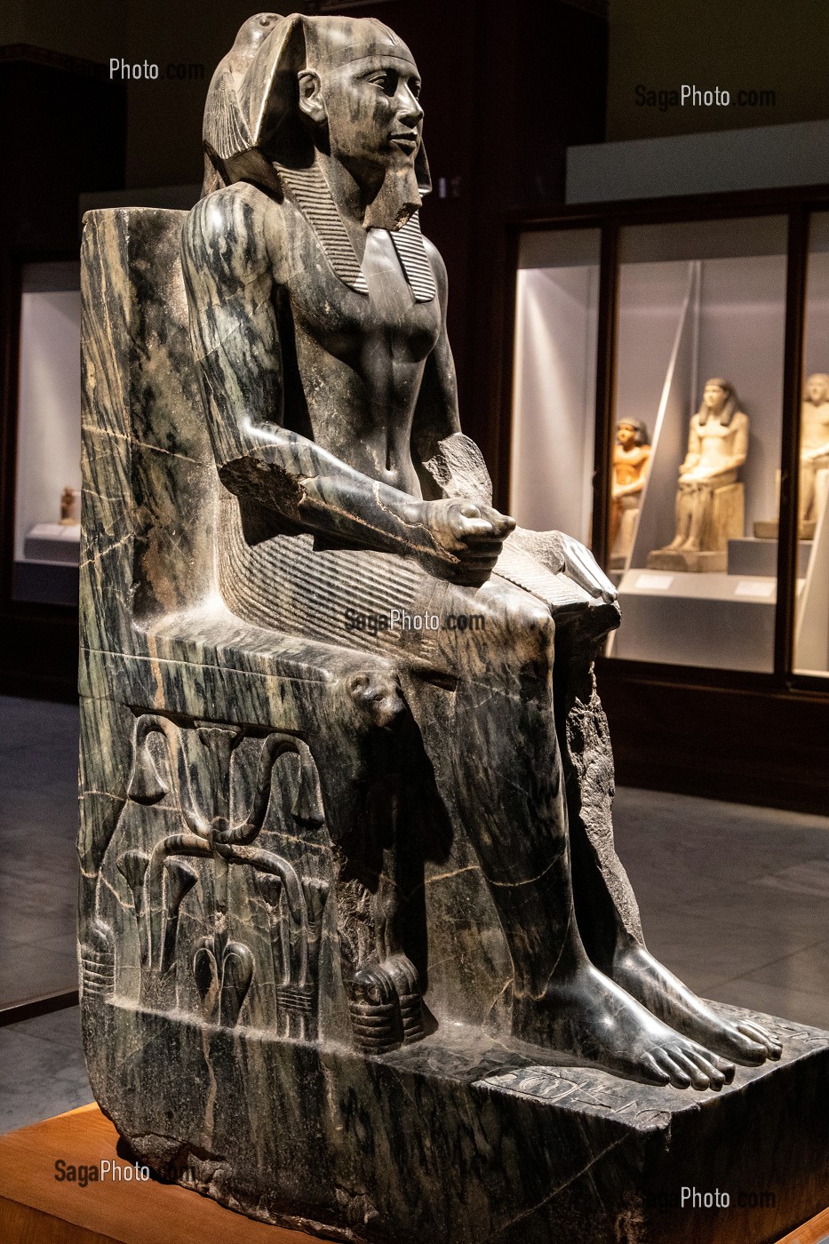 Photo De STATUE DU PHARAON KHEPHREN FIS DE KHEOPS MUSEE EGYPTIEN DU Photo De STATUE DU PHARAON KHEPHREN FIS DE KHEOPS MUSEE EGYPTIEN DU
