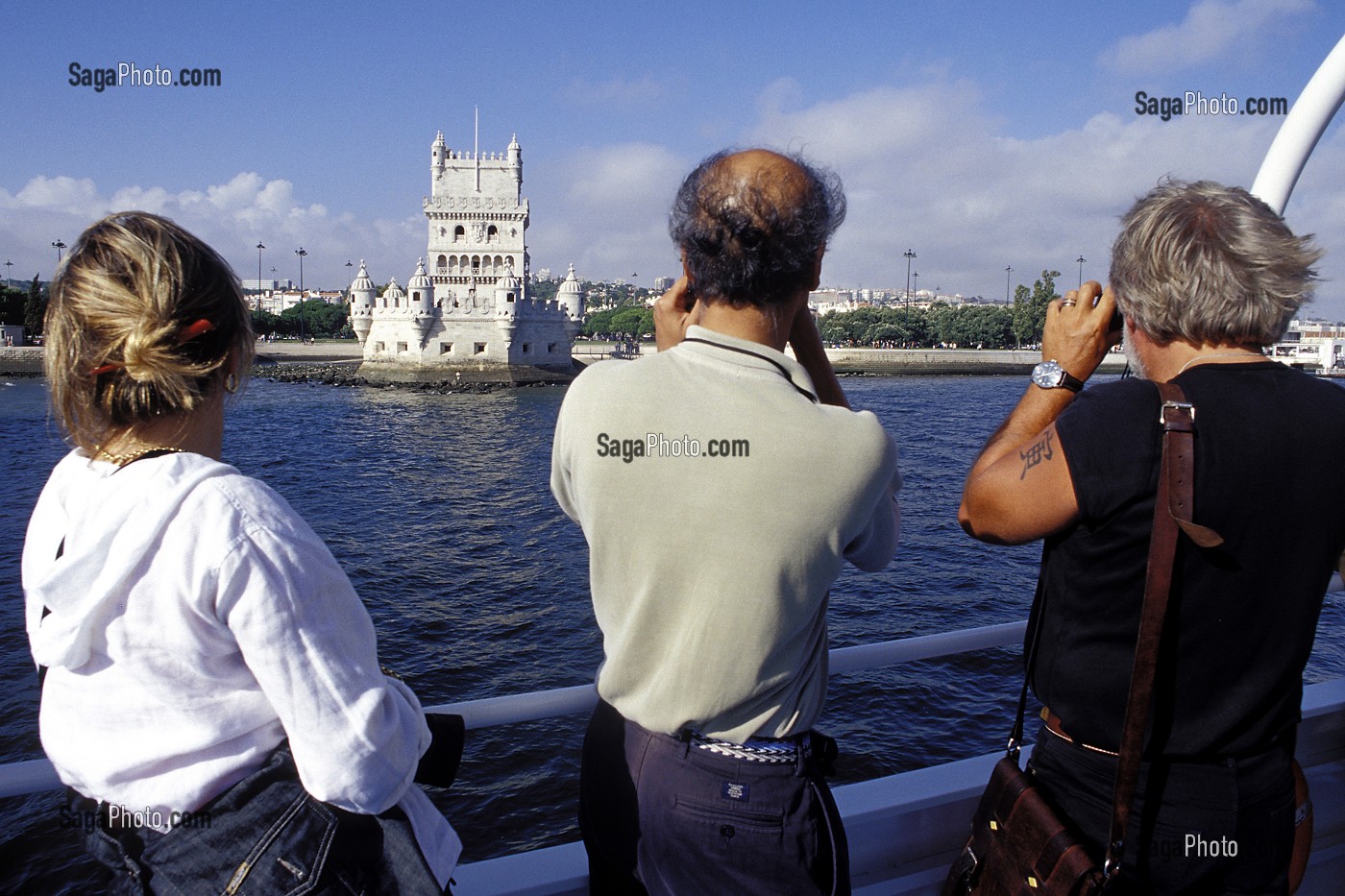 CROISIERE SUR LE TAGE, TORRE DE BELEM, LISBONNE, PORTUGAL 