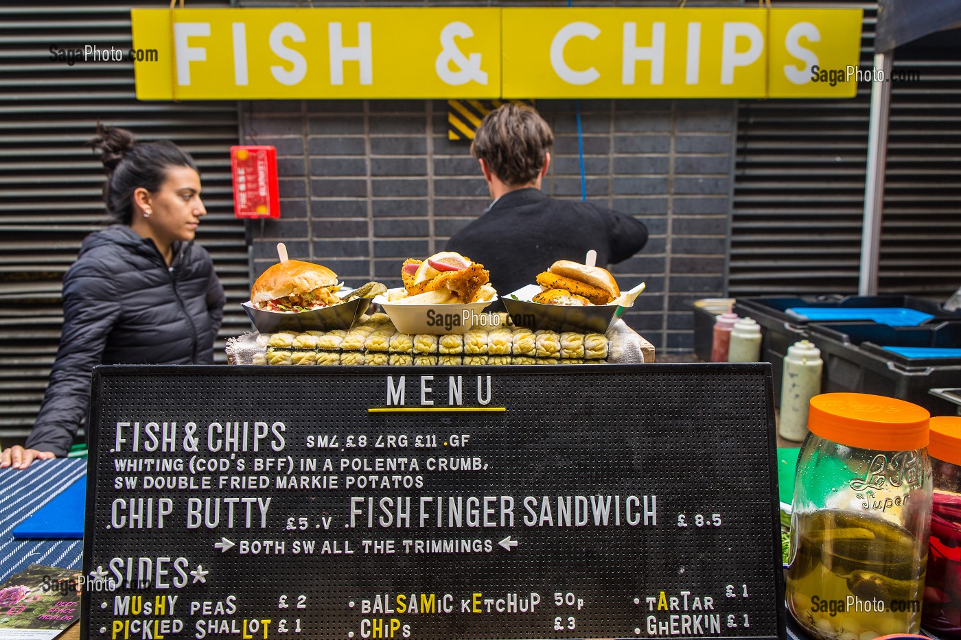 ILLUSTRATION FISH AND CHIPS, LONDRES, ANGLETERRE 