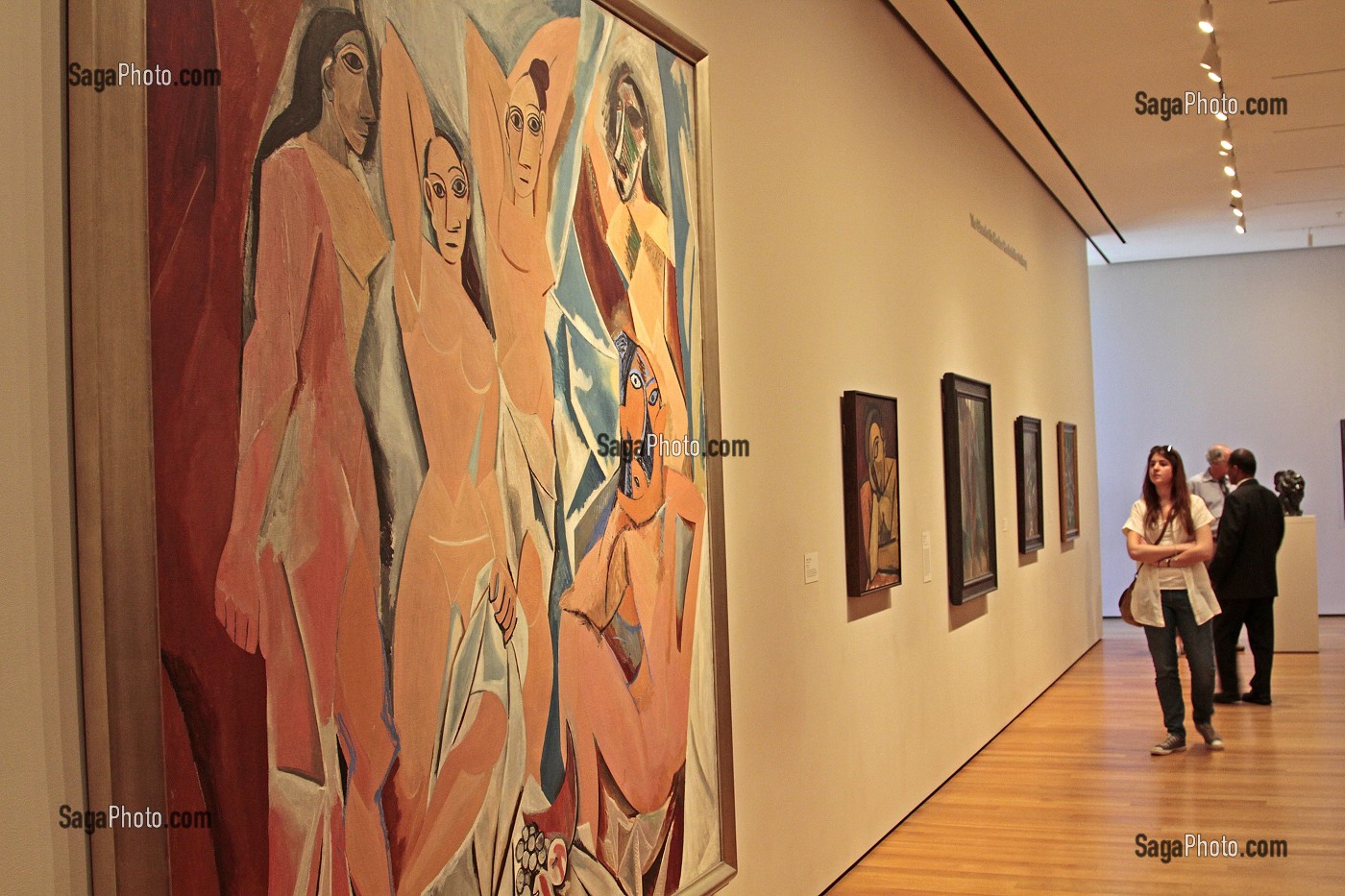 'LES DEMOISELLES D'AVIGNON', OEUVRE DE PABLO PICASSO (1881-1973), MOMA (MUSEUM OF MODERN ART), MUSEE D'ART MODERNE, QUARTIER DE MIDTOWN, MANHATTAN, NEW YORK CITY, ETAT DE NEW YORK, ETATS-UNIS 