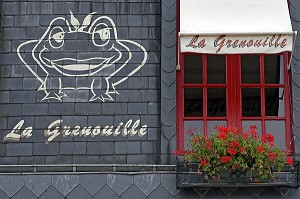 RESTAURANT BRASSERIE 'LA GRENOUILLE', HONFLEUR, CALVADOS (14), NORMANDIE, FRANCE 