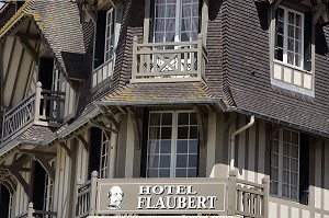 HOTEL FLAUBERT, PLAGE DE TROUVILLE-SUR-MER, CALVADOS (14), NORMANDIE, FRANCE 