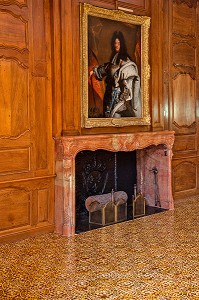 PORTRAIT DE LOUIS XIV, CHAMBRE DU ROY, HOTEL-DIEU, HOSPICES DE BEAUNE, COTE D’OR (21), BOURGOGNE, FRANCE 