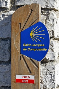 CHEMIN DE SAINT-JACQUES DE COMPOSTELLE SUR LE GR 655, BONNEVAL, EURE-ET-LOIR (28), FRANCE 