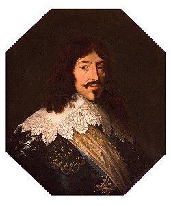 PORTRAIT DE LOUIS XIII (1601-1643), ROI DE FRANCE ET PERE DE LOUIS XIV, SALON DU ROI, CHATEAU DE MAINTENON, EURE-ET-LOIR (28), FRANCE 