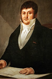 LE CORSAIRE ROBER SURCOUF (1820), LE MUSEE D'HISTOIRE DE LA VILLE DANS LE GRAND DONJON DU CHATEAU, SAINT-MALO, ILLE-ET-VILAINE (35), FRANCE 