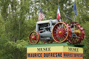 ENTREE DU MUSEE MAURICE DUFRESNE, MARNAY, INDRE-ET-LOIRE (37), FRANCE 