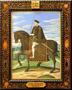 PORTRAIT DU ROI HENRI II (1519-1559), SALLE CLOUET, GALERIE DE PORTRAIT DES ROIS ET REINES DE FRANCE AU 16 EME SIECLE, MUSEE DE CONDE, CHATEAU DE CHANTILLY, OISE (60), FRANCE 