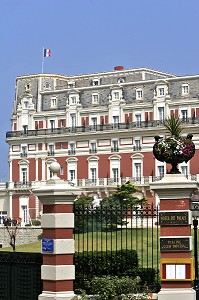 HOTEL DU PALAIS, BIARRITZ, PAYS BASQUE, COTE BASQUE, BIARRITZ, PYRENEES ATLANTIQUES, (64), FRANCE 