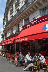 LE BISTRO, CAFE RESTAURANT DE LA RUE SAINT-MARC, PARIS (75), FRANCE 