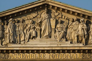 ASSEMBLEE NATIONALE, PALAIS BOURBON, CHAMBRE DES DEPUTES, 7 EME ARRONDISSEMENT, PARIS, FRANCE 