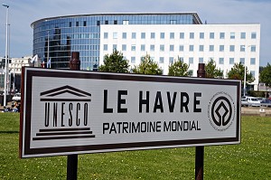 LE HAVRE, VILLE RECONSTRUITE CLASSEE AU PATRIMOINE MONDIAL DE L'UNESCO, SEINE-MARITIME (76), NORMANDIE, FRANCE 