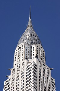 PERSPECTIVE AU PIED DU CHRYSLER BUILDING, MIDTOWN, MANHATTAN, NEW YORK CITY, ETATS-UNIS D'AMERIQUE, USA 