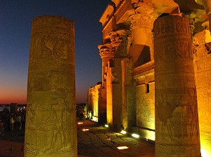 TEMPLE DE SOBEK, KOM OMBO, HAUTE EGYPTE, EGYPTE, AFRIQUE 