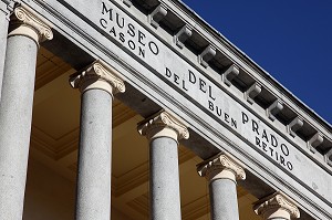 MUSEO DEL PRADO, CASON DEL BUEN RETIRO, PARQUE DEL BUEN RETIRO, MADRID, ESPAGNE 