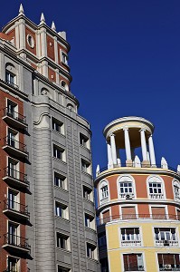 HOTEL SENATOR ET HOSTAL 'BUENOS AIRES', CALLE GRAN VIA, MADRID, ESPAGNE 