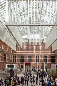ENTREE DU MUSEE RIJKSMUSEUM, VILLE D'AMSTERDAM, PAYS-BAS 
