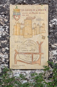 CHATEAU DE ROUEN CONSTRUIT SOUS PHILIPPE-AUGUSTE VERS 1205, ROUEN (76), FRANCE 