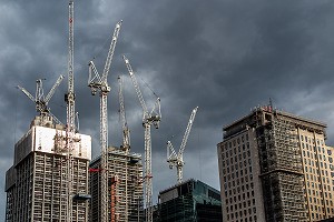 IMMEUBLES EN CONSTRUCTION, LONDRES, GRANDE-BRETAGNE, EUROPE 