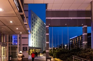  MODERN COMPLEX, TAMPERE HALL, THE MOOMIN MUSEUM AND THE HOTEL COURTYARD BY MARRIOTT, TAMPERE, FINLAND, EUROPE