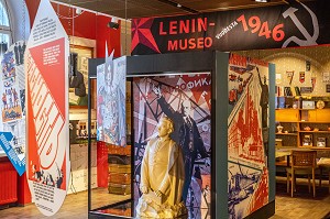  LENIN MUSEUM IN THE TAMPERE WORKERS' HALL WHERE VLADIMIR ILITCH LENINE AND JOSEPH STALIN SECRETLY MET IN 1905, KAAKINMAA QUARTER, TAMPERE, FINLAND, EUROPE