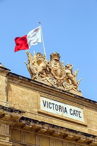 PORTE DE VILLE, FRONTON, VICTORIA GATE, LA VALETTE, MALTE 