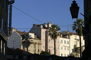 FACADE DU BAIRRO ALTO, LISBONNE, PORTUGAL 