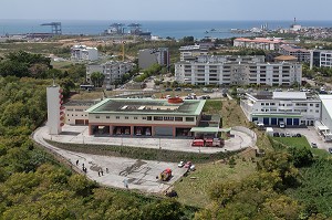 CENTRE DE SECOURS PRINCIPAL DES SAPEURS-POMPIERS 1DE FORT-DE-FRANCE, MARTINIQUE (972), FRANCE 