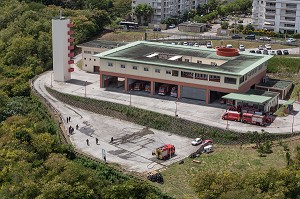CENTRE DE SECOURS PRINCIPAL DES SAPEURS-POMPIERS 1DE FORT-DE-FRANCE, MARTINIQUE (972), FRANCE 