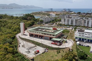 CENTRE DE SECOURS PRINCIPAL DES SAPEURS-POMPIERS 1DE FORT-DE-FRANCE, MARTINIQUE (972), FRANCE 