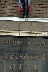 LABORATOIRE CENTRAL DE LA PREFECTURE DE POLICE, RECHERCHE DES CAUSES D'INCENDIE, PARIS (75)  